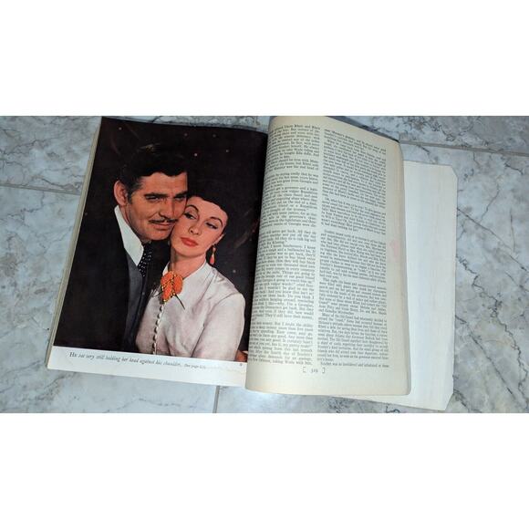 Gone With the Wind 1940 Vintage PB Book Motion Picture Edition Margaret Mitchell - Picture 5 of 11